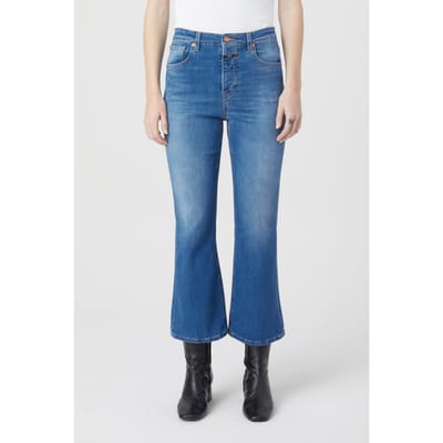 Closed Hi-sun Mid Blue Größe: W26L34 | Ausgestellte Hosen Outlet | Damen | Blau