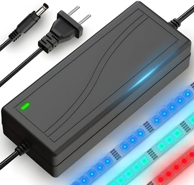 Retoo 12V LED Power Adapter 5A - Universele Voeding voor LED Strips en Elektronische Apparaten