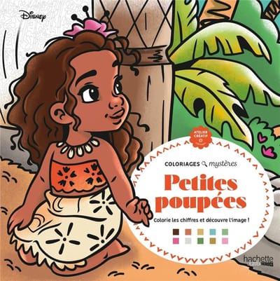 Les Grands Carrés Coloriages Mysteres - Disney Petites Poupées - Kleuren op nummer