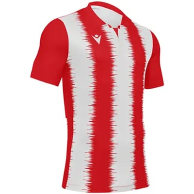 Macron Miram Shirt Korte Mouw Heren - Rood / Wit | Maat: 3XL