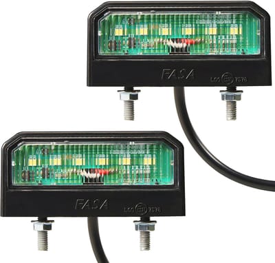 2x Universele LED Kentekenplaatverlichting 12V 24V Waterdicht voor Aanhanger Auto Vrachtwagen