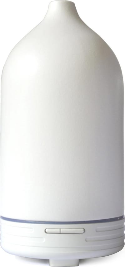 Bloomm Aroma Diffuser, Keramiek, Mat Wit, 120ml.