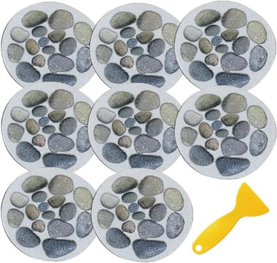 Antislipbadstickers - 8 stuks - grote kiezeldouche antislipstickers - antislipbadstickers