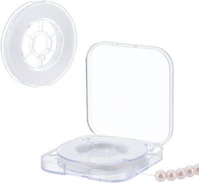 Sieraden draad van 0.3 mm, 100 m, niet-elastisch polyester voor het maken van juwelen, wit, ideaal voor leerbewerking en kralenprojecten