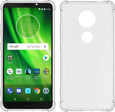 Hoesje Geschikt voor: Motorola Moto E5 Play - Anti -Shock Silicone Hoesje - Transparant