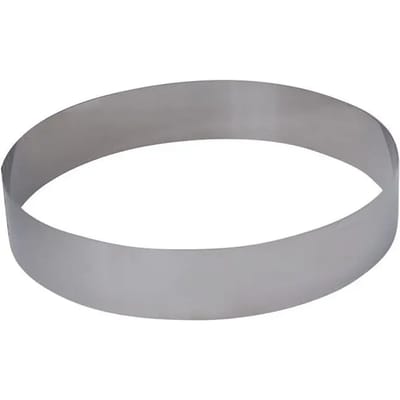 De Buyer Ronde Taartring 24 cm - Roestvrij Staal
