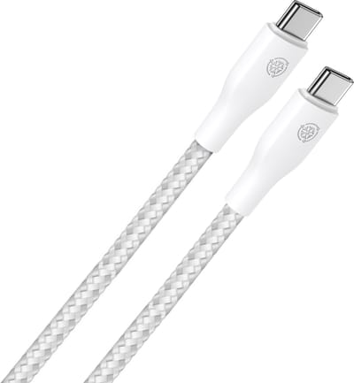 65W USB C Kabel 1 Meter - Geschikt voor Samsung - USB C naar USB C Oplaadkabel - Wit