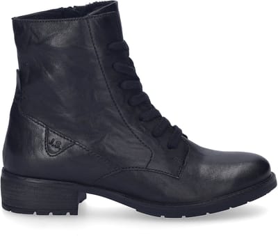 Josef Seibel - KATE 17 - Hoge sneakersVeterbootsDames veterschoenenDames sneakersHalf-hoge schoenen - Kleur: Zwart - Maat: 41