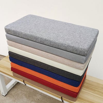 Tuinbank Kussen - Zitkussen Bank - Comfortabel Zitten - Waterbestendig Polyester - 110x50cm - Donker Koffie