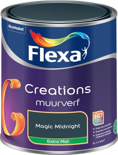 Flexa - Creations Muurverf Extra Mat - Magic Midnight - 1 L