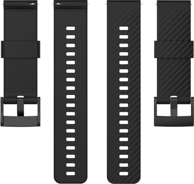 Siliconen bandje - geschikt voor Suunto 9 Peak (Pro) / 7 / 5 Peak / Suunto Race (S) / Suunto Vertical / Suunto Run - zwart