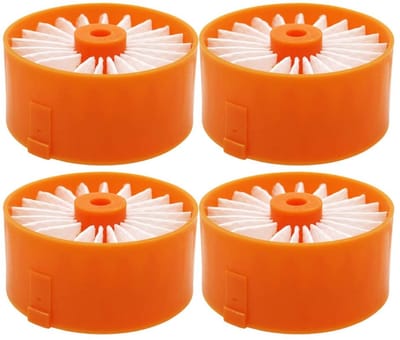 BRENZOOS- Stofzuigerfilter Hoogwaardig Materiaal - Stofzuigeraccessoires - V-vormig Borstelpatroon - Compatibel met SCHWARZ+DECKER BSV2020 - 4 Stuks - Duurzaam Gebruik