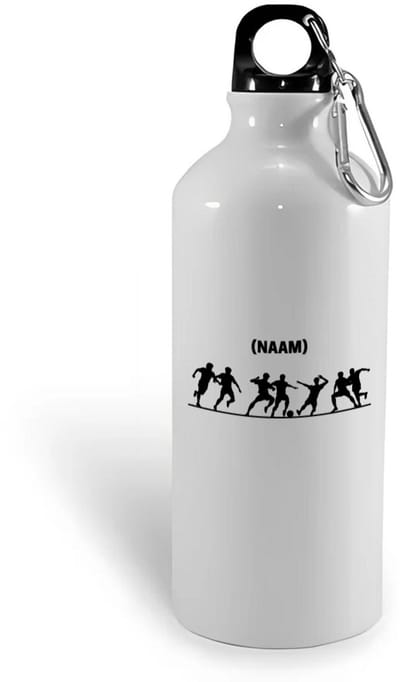 Hacebo® - Voetbal met eigen naam waterfles - Voetbal - Voetballer - Sport - water fles - 400ML