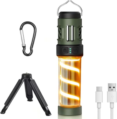 Draagbare Elektrische Muggenafschrikker en Campinglamp voor Buitenactiviteiten en Avonturen