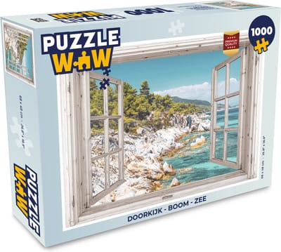 Puzzel Doorkijk - Boom - Zee - Legpuzzel - Puzzel 1000 stukjes volwassenen