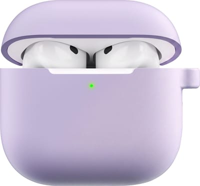 KeyBudz Elevate Hoesje AirPods 4 – Duurzame Bescherming – Zakvriendelijk Ontwerp – Antislip Coating - Paars
