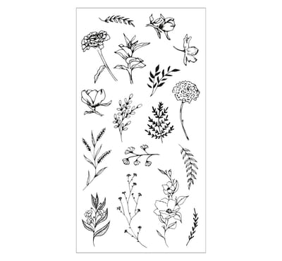 Sizzix Clear Stamps Garden Botanicals (666641)