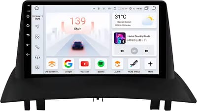 Autoradio met bluetooth - Carplay - Voor Renault Megane 2 (2002-2009) - Geschikt voor Apple en Android - Stereo - Navigatie - Navigatiesysteem auto - 8GB 128GB