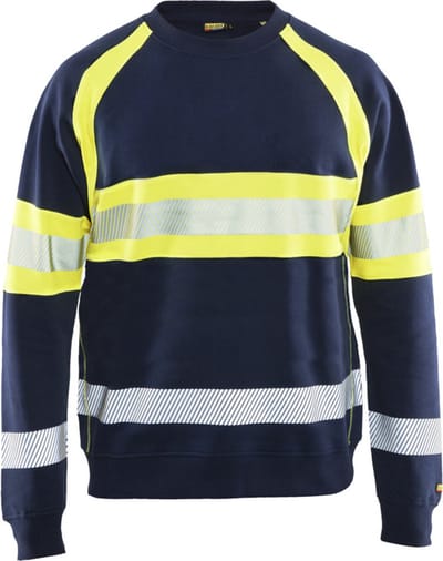 Blaklader Sweater High Vis 3359-1158 - Marine/High Vis Geel - 5XL