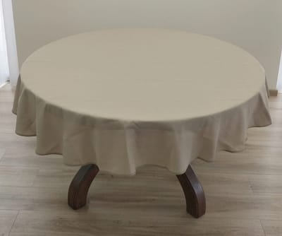 Tafelkleed 180 cm-Rond/Licht Beige
