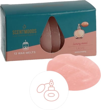 Scentmoods La Vie Geurchips - Geurblokjes - Huisparfum - Geurchips - Waxmelts - Geschikt voor Geurbrander en Waxbrander - 12 Stuks