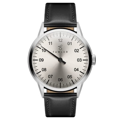 Paz | Zilverkleurig roestvrijstalen horloge met één wijzer