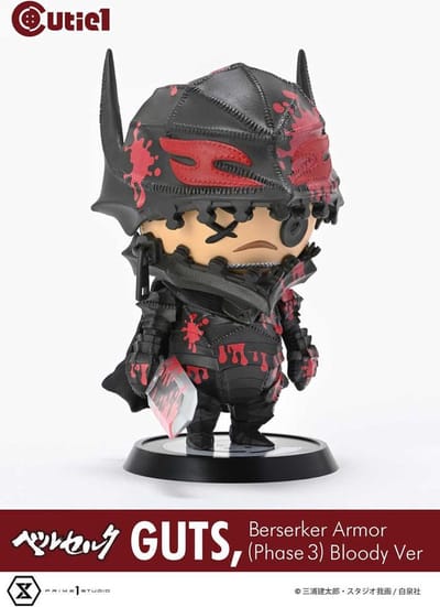 Prime 1 Studio Berserk CuTie / Stropdas1 PVC Figure Guts Berserker Armor (Phase 3) Bloody Ver. 12 cm Beeld