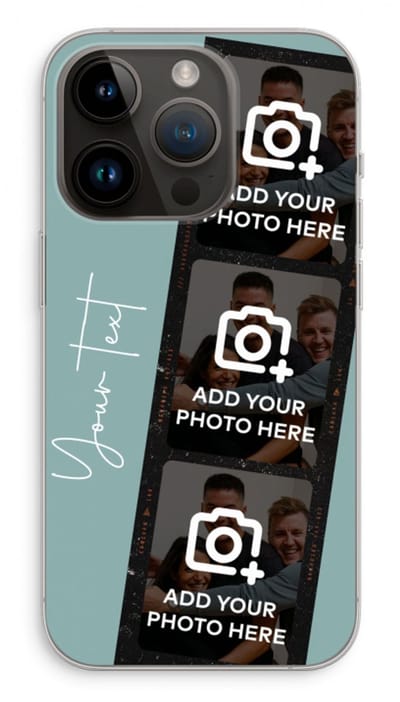 Gepersonaliseerd - Case Company® - Hoesje geschikt voor iPhone 14 Pro hoesje - Filmrol N°1 - Soft Cover Telefoonhoesje - Bescherming aan alle Kanten en Schermrand