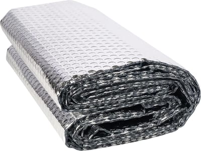 Aluminium isolatiefolie 60 cm x 4,6 m - dubbelzijdige luchtkussenfolie voor isolatie en energie besparing