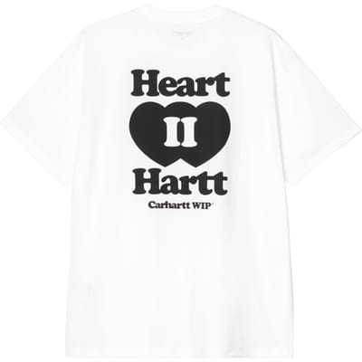 Carhartt Wip Heart Ii Hartt T-shirt Wit