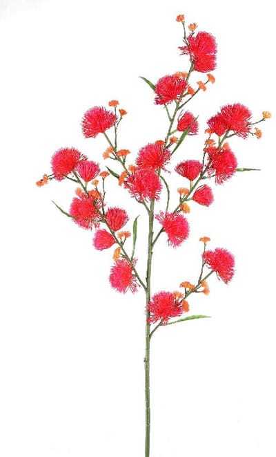 PTMD Kunstbloem Tuin - 60x45x108 cm - Kunststof - Rood
