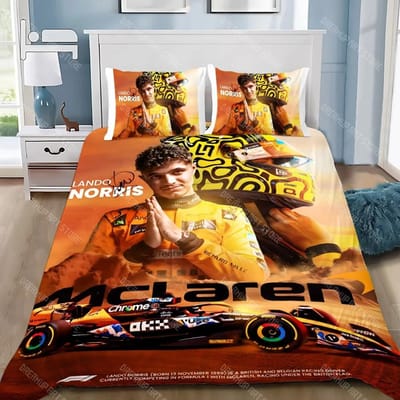 Dekbedovertrek Kussensloop Beddengoedset F1 L-Lando N-Norris Volwassen Jongen Meisje Slaapkamerdecoratie Kinderen Cadeau Eenpersoons Tweepersoons Groot Formaat EU Single 90x200cm