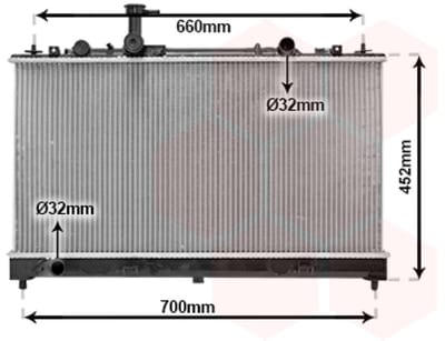 Van Wezel - RADIATOR VOOR MAZDA 6 2002-2007 RF5C15200