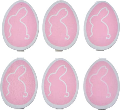 Clayre & Eef Decoratieve Knijpers Ei 3x1x5 cm Roze Hout
