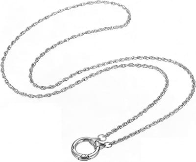 Stijlvolle anti-verlies brillenkoord met ringen voor zonnebrillen en leesbrillen, ideaal als brillenhouder voor dames in zilver