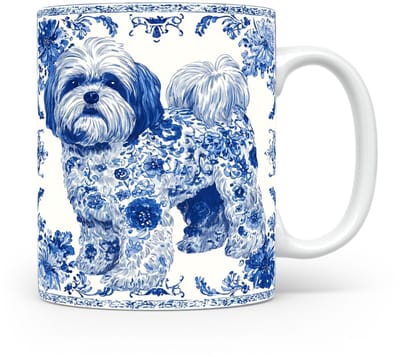 Mok Maltese Beker voor koffie of tas voor thee, cadeau voor dierenliefhebbers, moeder, vader, collega, vriend, vriendin, kantoor, opa, oma, hond, kerst, sinterklaas, verjaardag