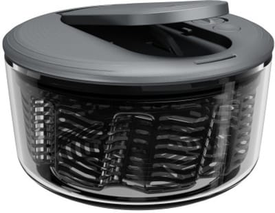 Zyliss Swift Dry – Slacentrifuge maat S – Met éénhands pompsysteem & rem – Antislip bodem – Slazwierder voor verse, droge groenten – Compact opbergen – Vaatwasserbestendig