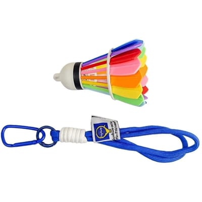 Porte-clés Badminton Couleur Arc-en-ciel Coloré Pendentif Rigolo pour Sac de Badminton Décor Créatif pour Sac à Dos Porte-clés Impression 3D Cadeau bleu