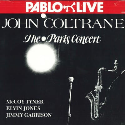 LP Plaat JOHN COLTRANE - The Paris Concert OJC781 Pablo Live 1993 VS Jazz black
