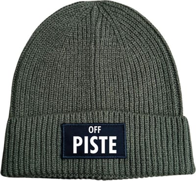 Off piste wintermuts rib gebreid military green - soBAD. | Wintersport | Après ski outfit Warme Muts voor Volwassenen | Heren en Dames Beanie