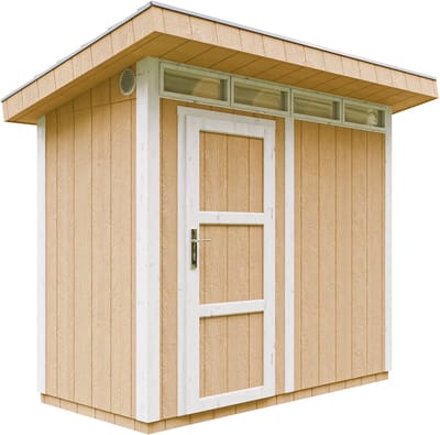 Timbela M901-HARVEST HONEY - LP SmartSide Tuinhuis op houtbasis - 3 m² - L161xL293xH239 cm - met vloer en verf