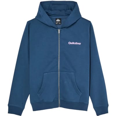 Quiksilver Graphic Sweatshirt Met Rits Blauw 14 Years Jongen