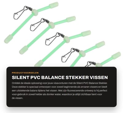 Dailygoods- Balance Stekker 5 Stuks - Fluorescerend - Hohlen Ontwerp - PVC Materiaal - Lichtgewicht - Draagbaar - Vissysteem
