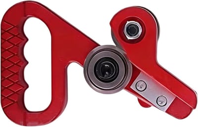 Metalen Plaat Snijder - Zwaar Handgereedschap - Precisie Metaalbewerking - Dubbel Trekwiel Systeem - Maat S - Rood