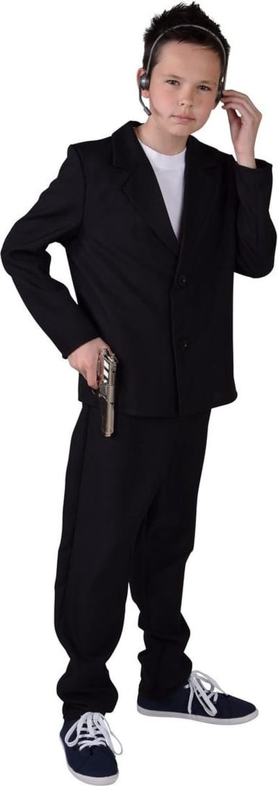 Feesten & Gelegenheden Kostuum | Bodyguard Persoonlijke Bewaker | Jongen | Maat 104 | Carnavalskleding | Verkleedkleding