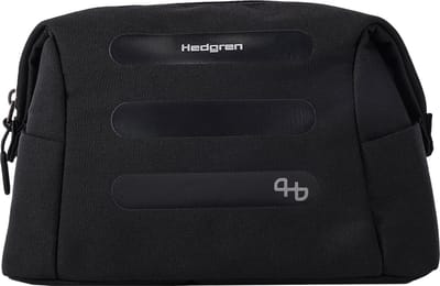Hedgren BREAK Toilettas – Ruime opening – Waterafstotend – Gerecycled materiaal – Zwart