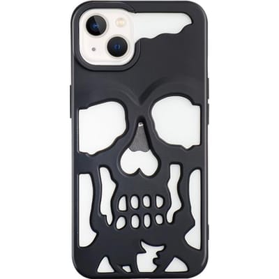 Coole Geperforeerde Warmteafvoer Koel Schedel Geest Fa Vergulde Telefoonhoesje Voor iPhone 17 16 Pro Max 15 14 Plus Air Mode Slank Hoesje iPhone 12 Pro