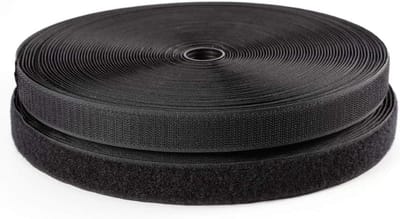 Haak en Lus Tape - Klittenband Naaien - Kleding Repareren - Niet-klevend Naaibaar - 10 Meter x 1.6 cm - Zwart