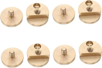 Dailygoods- Spiegelhouders 4 Stuks - Messing Spiegelklemmen - Wandmontage Bevestigingsclip - Duurzaam - Veilig Ontwerp - Elegante Esthetiek - Spiegelclips