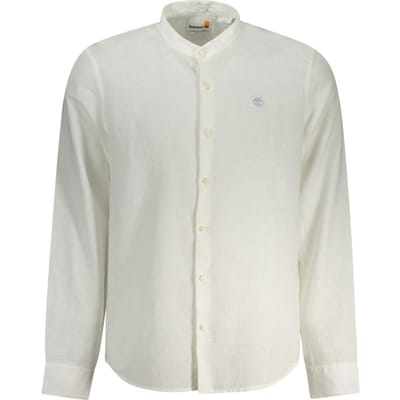 Timberland Cotton/linen Korean Ls Shirt White Talla: S | Camisas Casuales Outlet | Hombre | Blanco